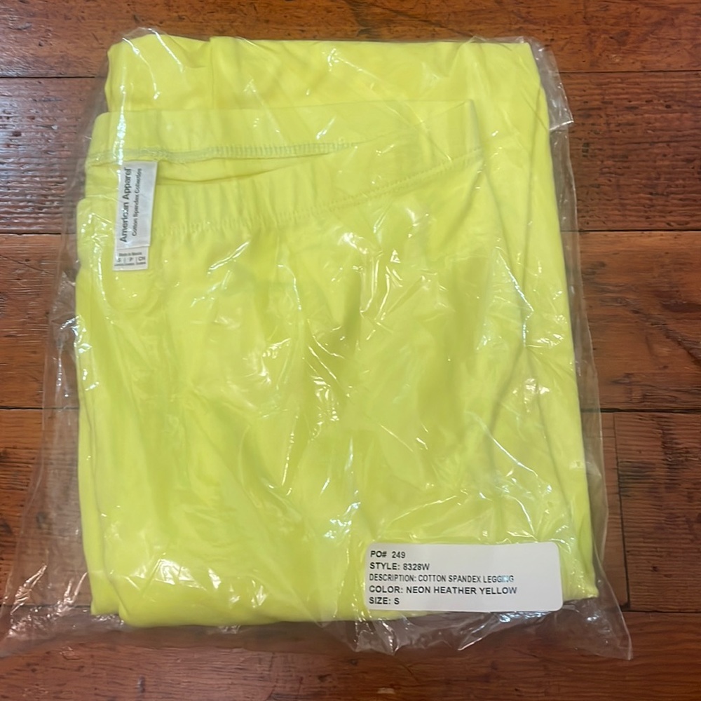 New American Apparel Cotton Spandex Leggings, S